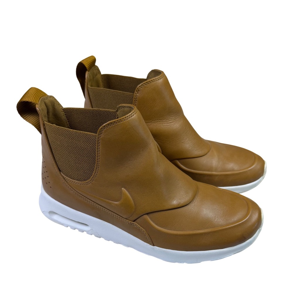Nike Air Max Thea Mid Ale Brown/Sail Leather Boot Sneaker Sz 9‎